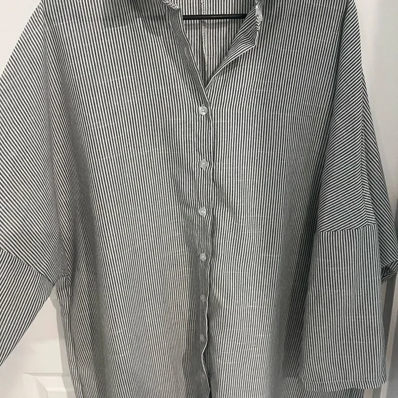 Gray Button-Up Maxi Dress Size Small - Picture 7 of 13